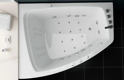 Topbillede af 1008 Vision indespa, venstredrejet. Fra SPA Kompaniet