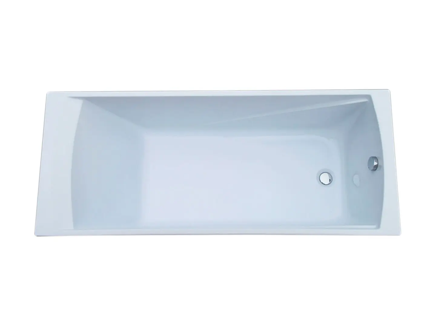 Ovanifrån av New Image 160 cm akrylbadkar från SPA Kompaniet.