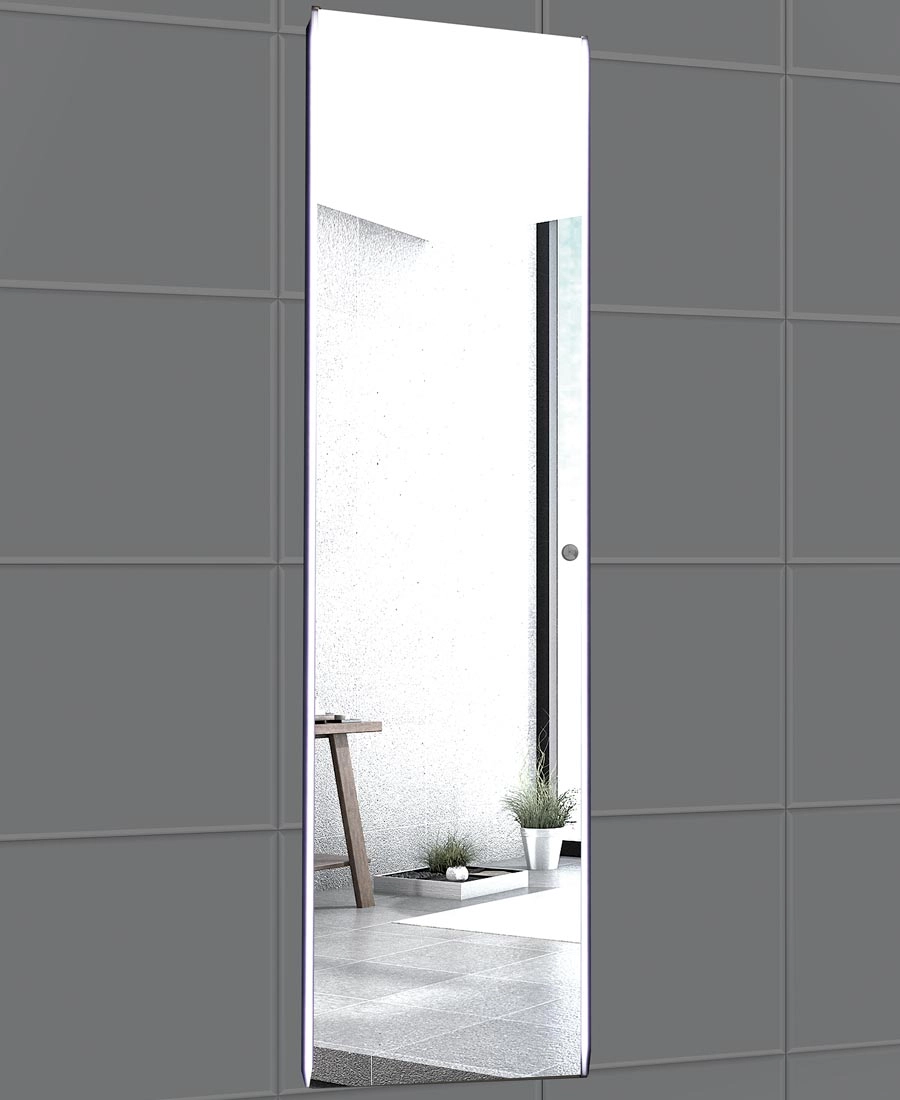 5422 Dreamlike vertikal spejl 155×42 cm. med LED lys. Fra SPA Kompaniet