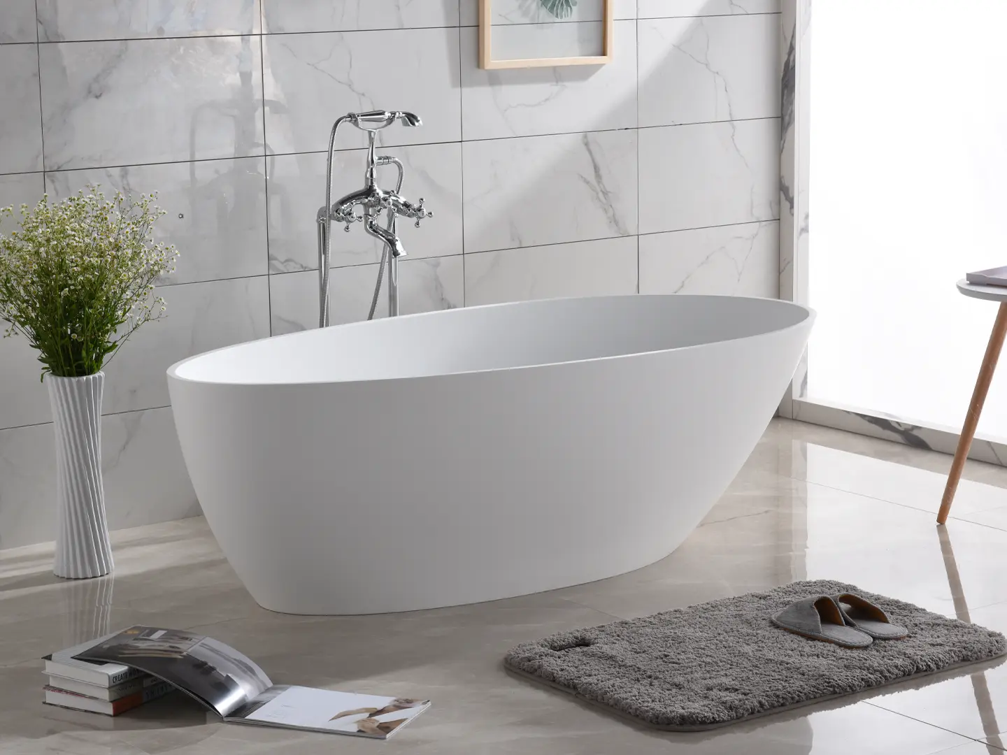 Rimini Uno stenbadekar 150 cm - Billede 4