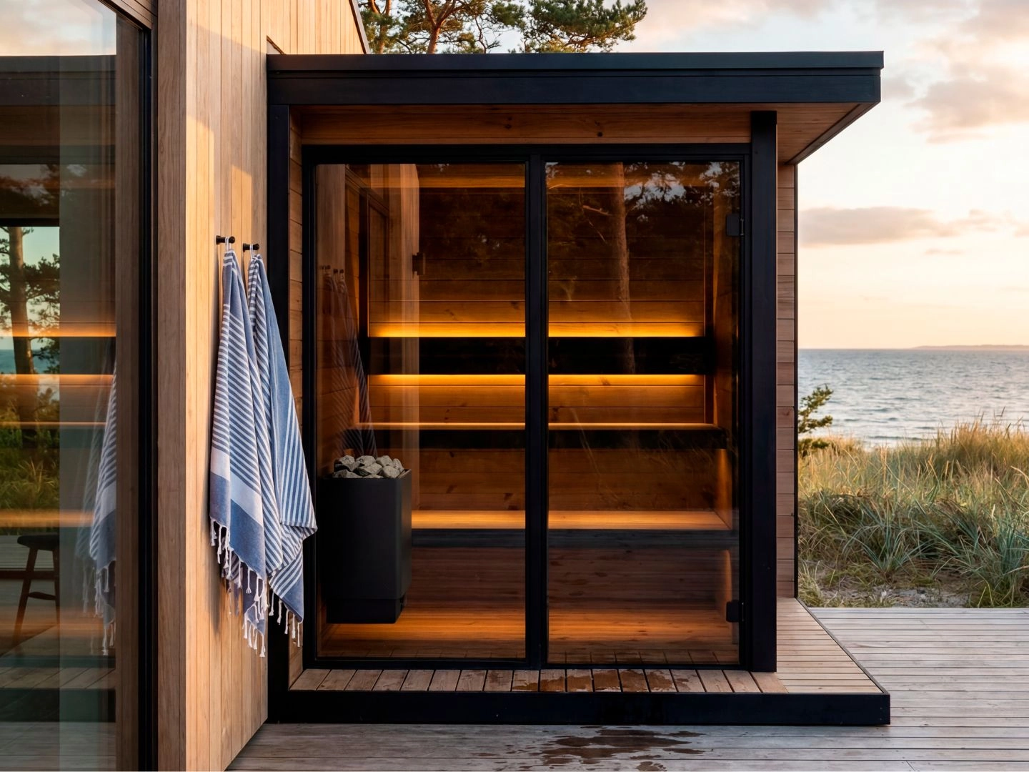 Åland udendørs sauna – stor - Billede 2